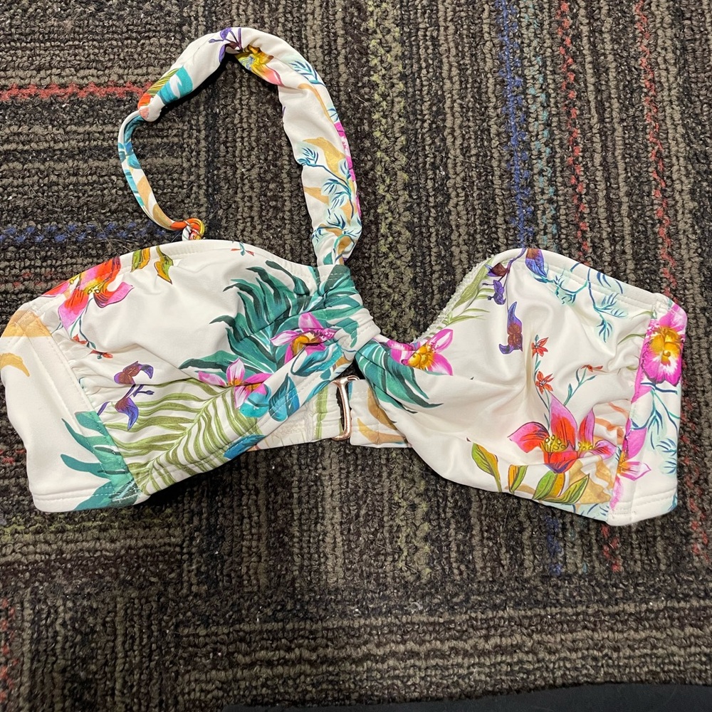 One strap Target bikini, Floral/Jungle print size small